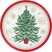 Christmas Tree Plate with Snowflakes and Candy Canes | 1ct - Zurchers