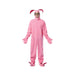 Christmas Pink Bunny Costume Adult One Size | 1ct - Zurchers