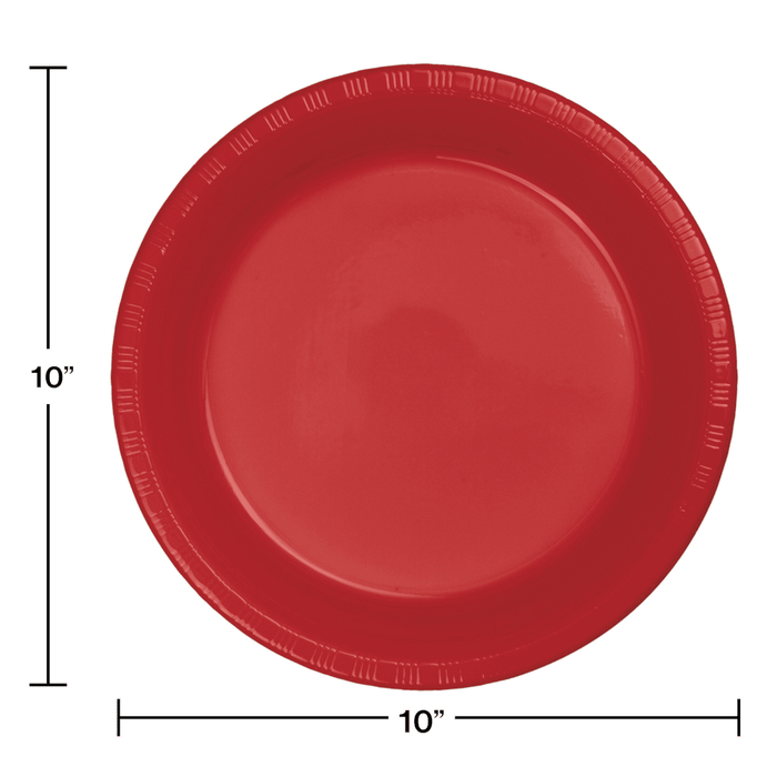Classic Red Premium Plastic Banquet Plates 20 | ct - Zurchers