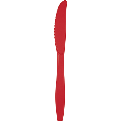 Classic Red Premium Plastic Knives | 24ct