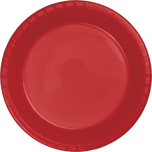 Classic Red Premium Plastic Plates 7" | 20ct