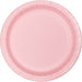 Classic Pink Paper Dessert Plates, 7'' | 20 ct - Zurchers
