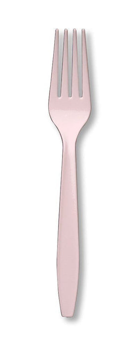 Classic Pink Plastic Forks | 24 ct - Zurchers