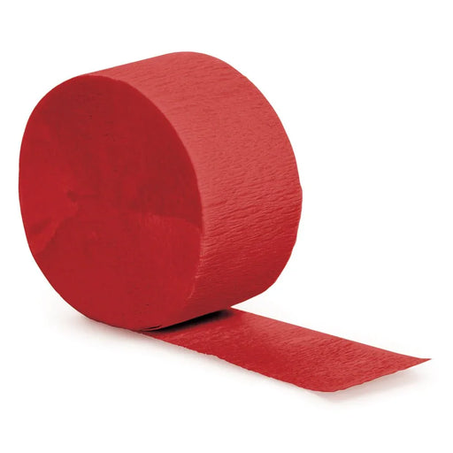 Classic Red Crepe Paper Streamer 81ft | 1ct - Zurchers