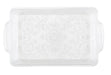 12x8 Clear Etchd Serving Tray Plastic - Party Supplies