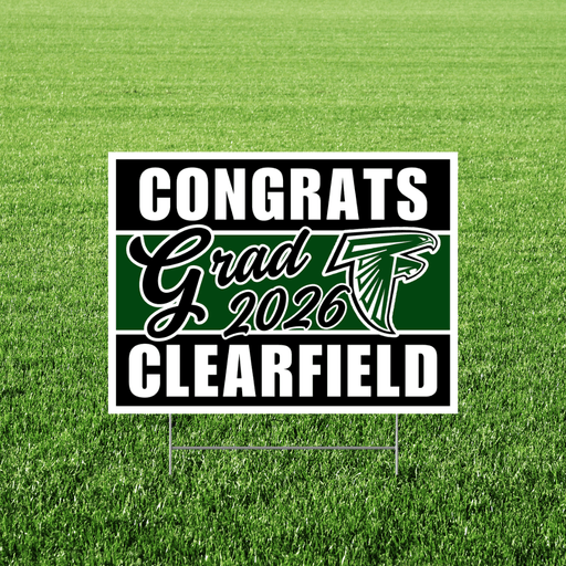 Clearfield High School Grad Yard Sign 24" x 18" | 1 ct