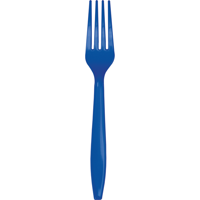 Cobalt Blue Premium Plastic Forks 24 | ct - Zurchers