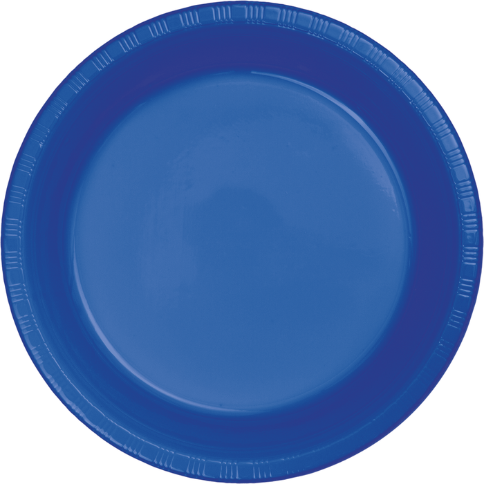 Cobalt Luncheon Premium Plastic Plates 20 | ct - Zurchers