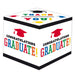 Colorful "Congratulations Graduate" Card Box - 12" x 12" x 12" | 1ct