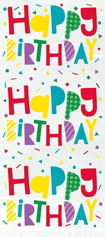 Colorful Happy Birthday Cello Bag | 20ct
