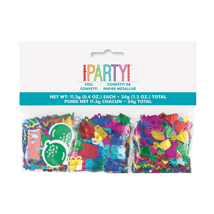 3ct Colorful Party Shape Confetti