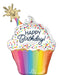Confetti Sprinkle Birthday Super Shape Mylar Balloon 31" | 1 ct - Zurchers