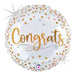 Congrats Confetti Glitter Mylar Balloon 18" | 1ct - Zurchers