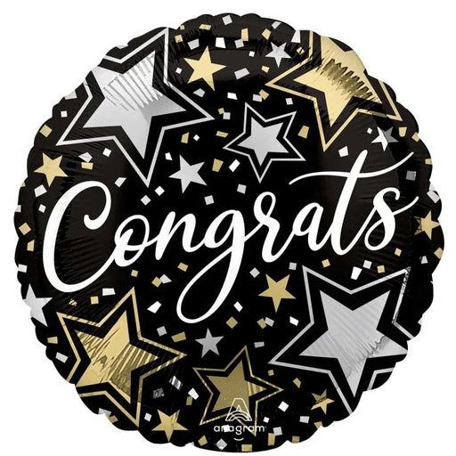 Congrats Stars Mylar Balloon, 18" | 1 ct - Zurchers