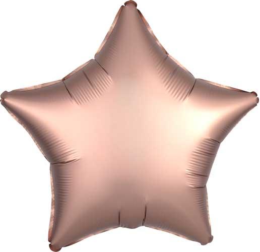 Rose Copper Satin Luxe Star Balloon 18" | 1ct - Zurchers
