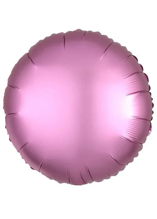 Flamingo Pink Round Satin Luxe Balloon 18" | 1ct - Zurchers