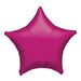 Fuchsia Star Mylar Balloon, 18'' | 1 ct - Zurchers