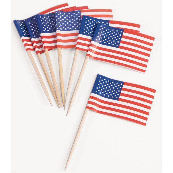 Patriotic US Flag Picks| 50 ct - Zurchers