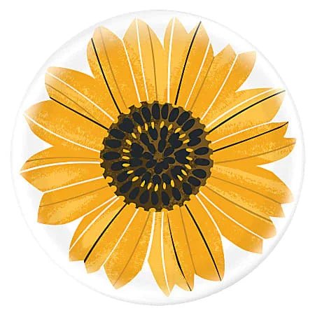 Fall Harvest Sunflower Plastic Charger | 1 ct - Zurchers