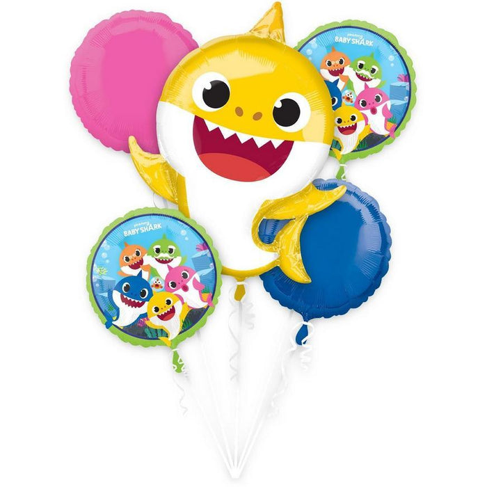 Baby Shark Balloon Bouquet | 5 pcs - Zurchers