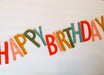 Multicolor Felt Happy Birthday Garland 6' | 1ct - Zurchers