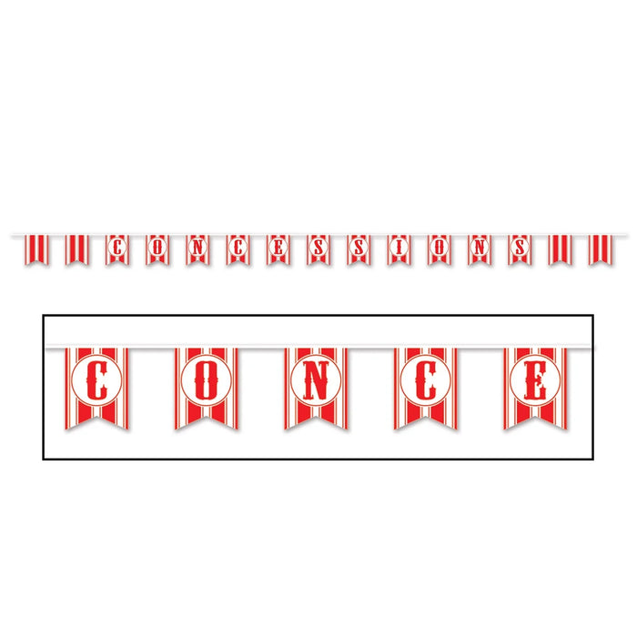 Concessions Pennant Banner 10ft | 1ct - Zurchers