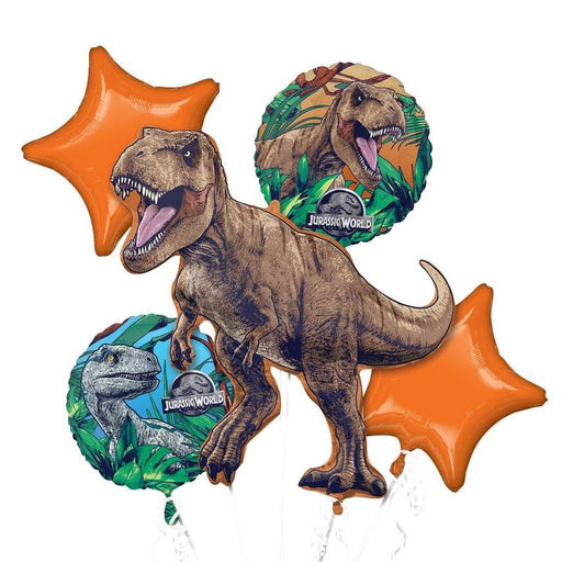 Jurassic World Foil Balloon Bouquet | 5 pcs - Zurchers