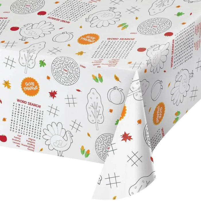 Thanksgiving Paper Activity Table Cover | 1 ct - Zurchers