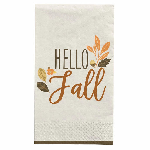 Golden Autumn Guest Towel Napkins | 16 ct - Zurchers