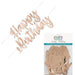 Rose Gold Script Happy Birthday Letter Banner 7Ft | 1ct - Zurchers