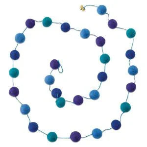 Pool Blue Pompom Garland 6ft | 1ct - Zurchers