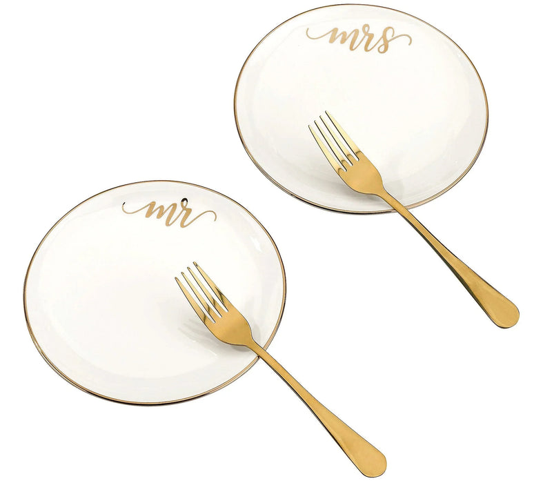 Lillian Rose Mr & Mrs Plate/Fork Set | 1 ct - Zurchers
