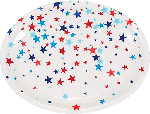 Lots of Stars Plastic Oval Tray | 1ct - Zurchers