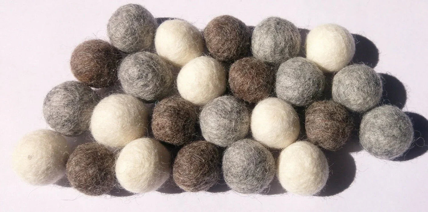 Multicolor Gray & Whites Pompom Garland 6ft | 1ct - Zurchers