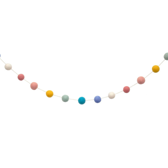Multicolor Pale Wool Garland 6ft | 1ct - Zurchers