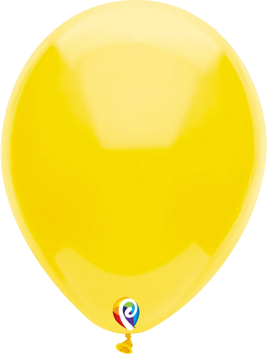 7" Latex Balloon Pack, Yellow | 50 ct - Zurchers