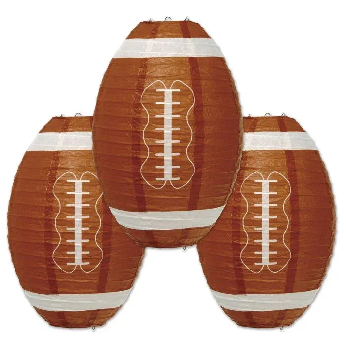 Football Paper Lantern, 11'' | 3 ct - Zurchers