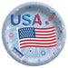Patriotic Celebration 7" Round Paper Plates 20pk | 1ct - Zurchers