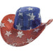Patriotic Red White Blue Sequin Cowboy Hat | 1ct - Zurchers