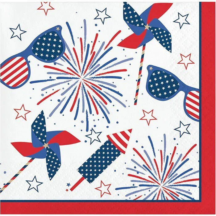 Fun Fireworks Beverage Napkins 16pk | 1ct - Zurchers