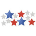 Patriotic Assorted Glitter Star Cutouts | 12ct - Zurchers