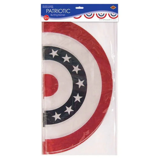 Patriotic Bunting Banner 12ft | 1ct - Zurchers