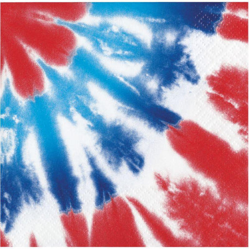 Patriotic Tie Dye Beverage Napkins 16pk | 1ct - Zurchers