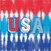 Patriotic Tie Dye Luncheon Napkins 16pk | 1ct - Zurchers
