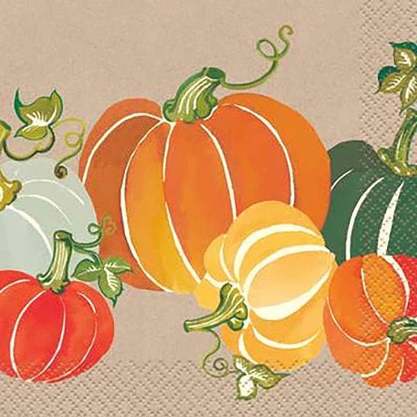 Colorful Pumpkins Beverage Napkins | 16 ct? - Zurchers