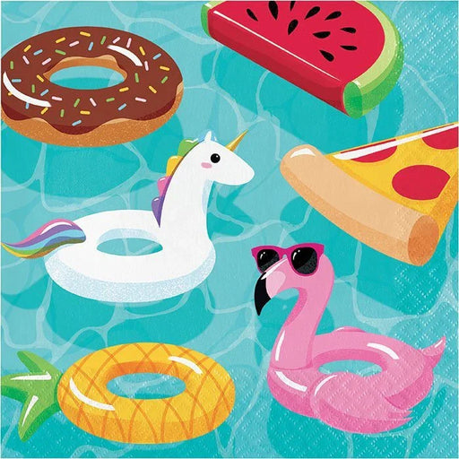 Pool Floats Luncheon Napkins 16pk | 1ct - Zurchers
