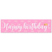 Princess Pink Crown Birthday To - Go Banner 50" x 13" | 1ct - Zurchers
