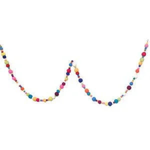 Colorful Multisized Pompom Garland | 1ct - Zurchers