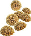 Scallop Shaped Gold Metallic Tissue Flowers 2pcs | 1ct - Zurchers