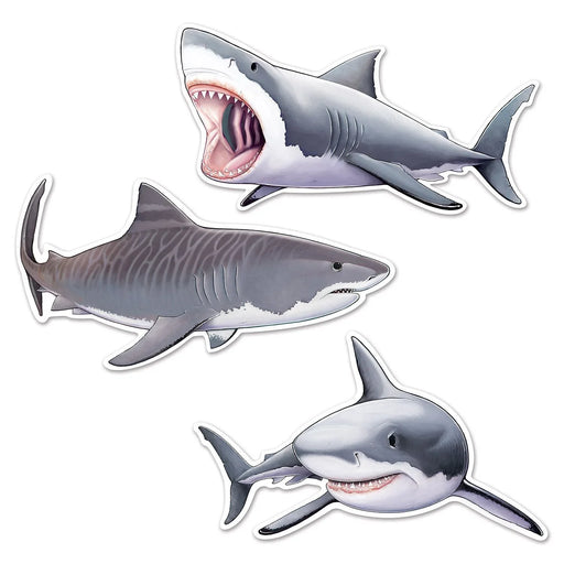 Shark Cutouts | 3pcs - Zurchers